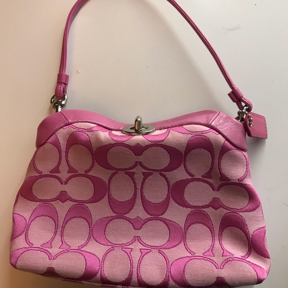 COACH pink mini bag